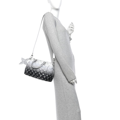 Louis Vuitton Nylon Monogram Gradient LV Snow Speedy Bandouliere 25 Frost 2 of 9