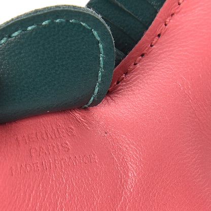Hermes Milo Lambskin Grigri Rodeo Horse Bag Charm PM Rose Azalee Malachite Lime 3 of 4