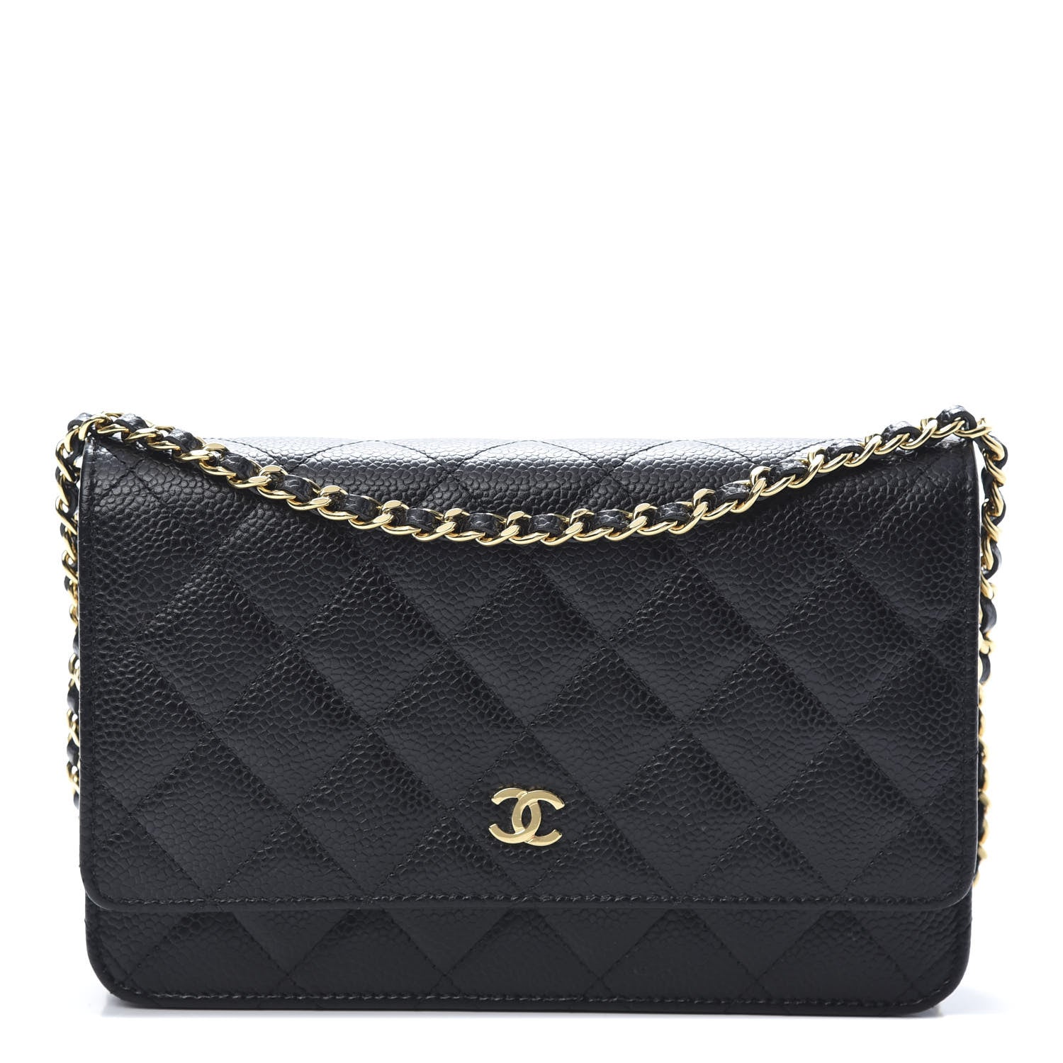 Chanel Caviar Quilted Wallet On Chain WOC Black 1 of 11