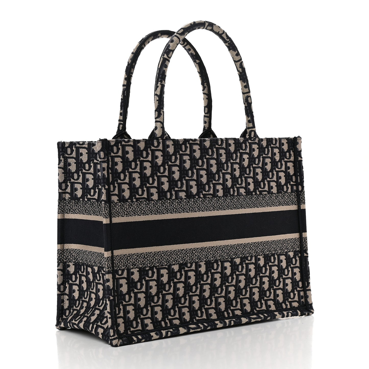 Oblique Medium Book Tote Blue Multicolor
