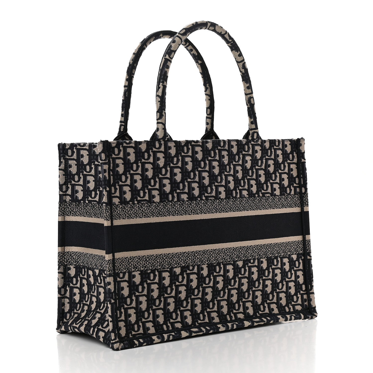 Christian Dior Oblique Medium Book Tote Blue Multicolor 3 of 9