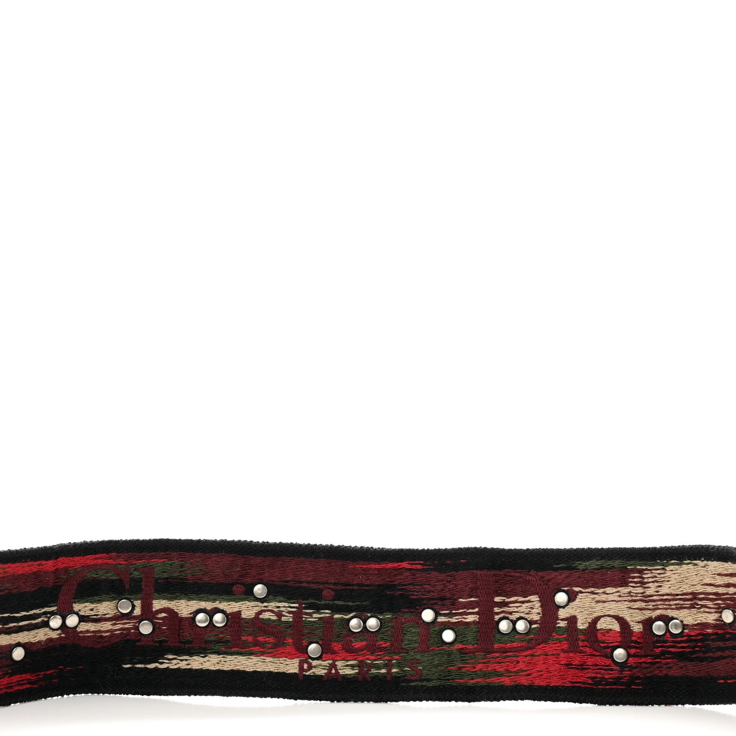 Canvas Embroidered Studded Bohemian Shoulder Strap Red