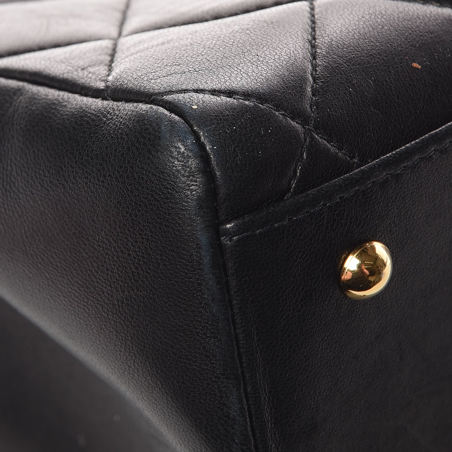 Chanel Lambskin Quilted CC Shopping Tote Black 8 of 15