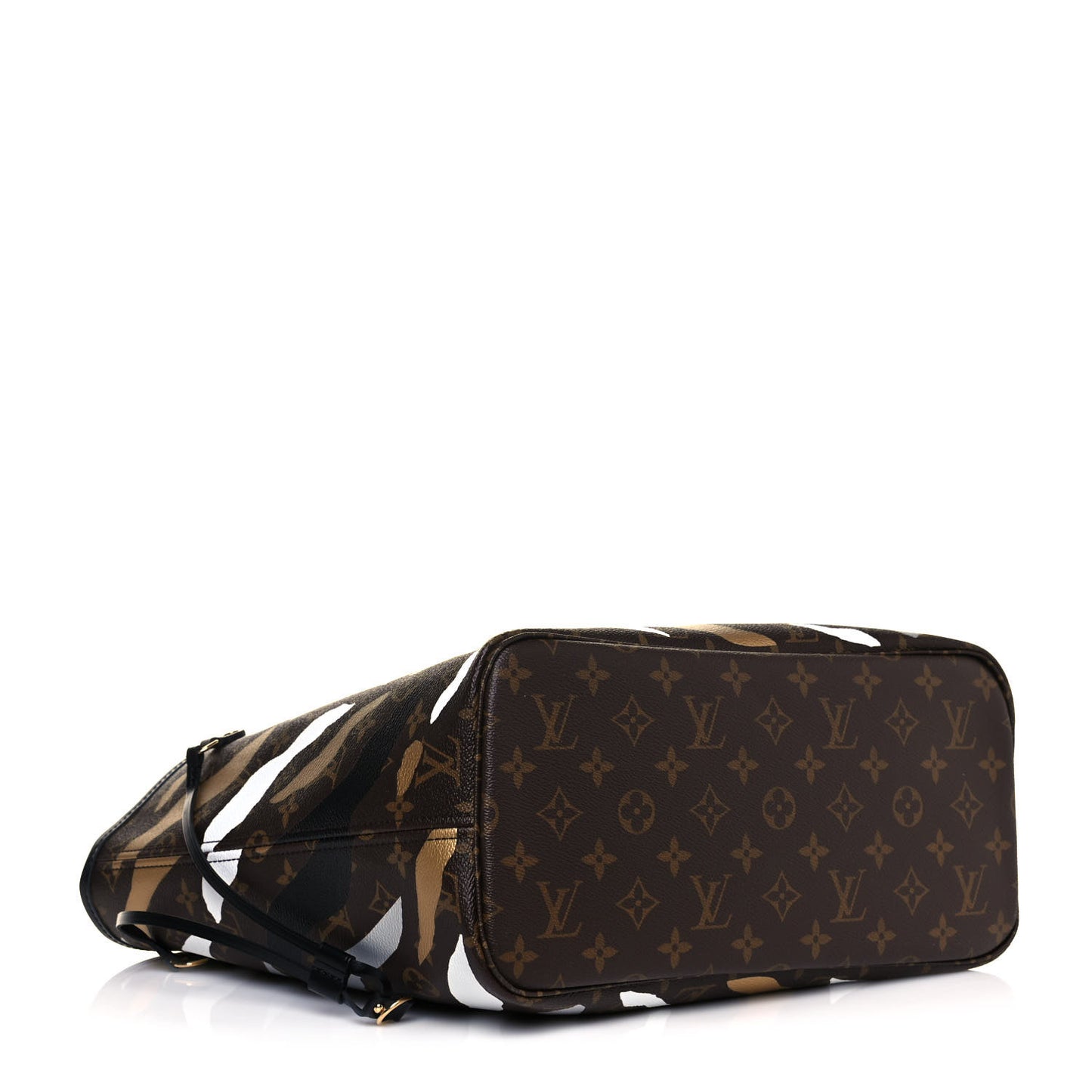 X LOL Monogram Neverfull MM Gold Silver