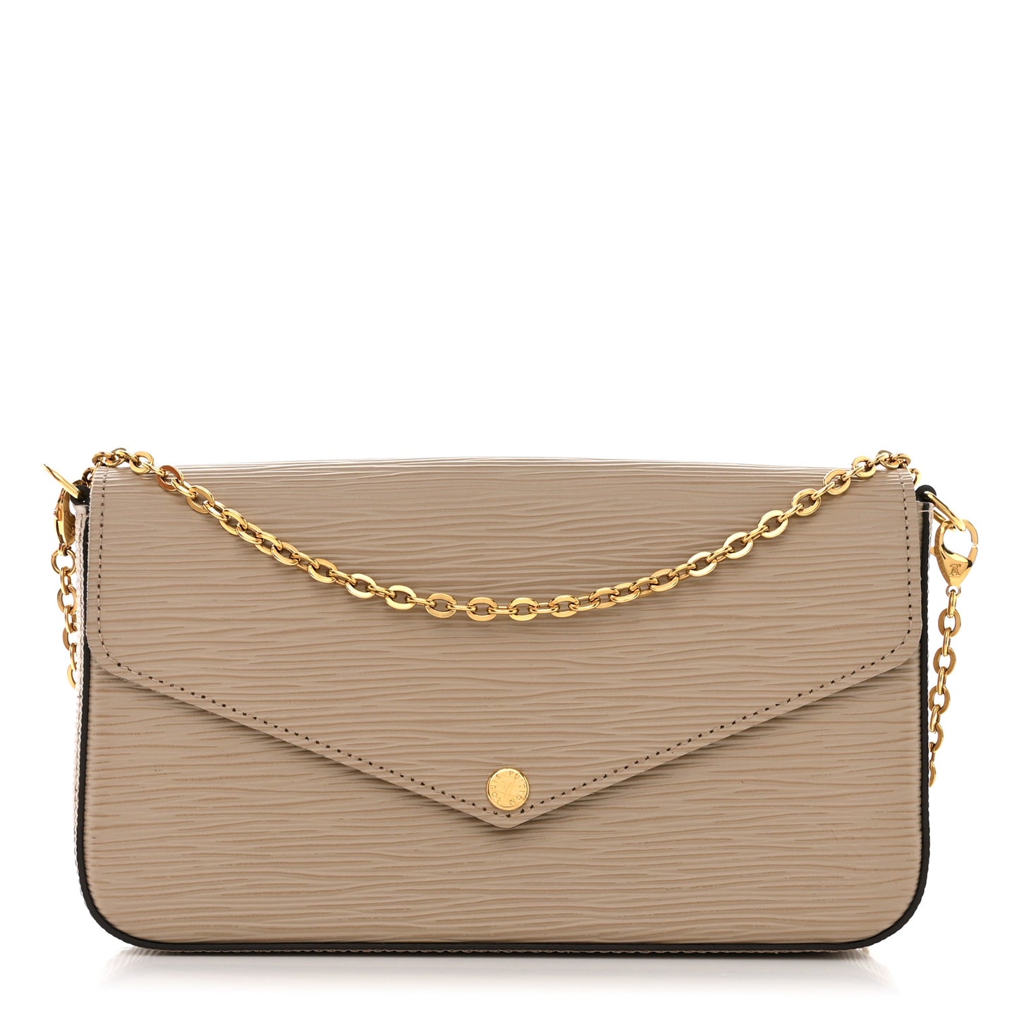 Epi Felicie Pochette Chain Wallet Galet
