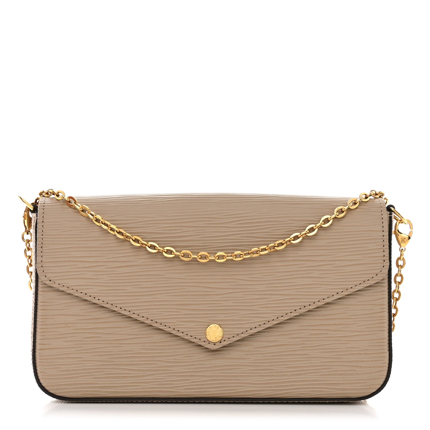 Louis Vuitton Epi Felicie Pochette Chain Wallet Galet 3 of 15