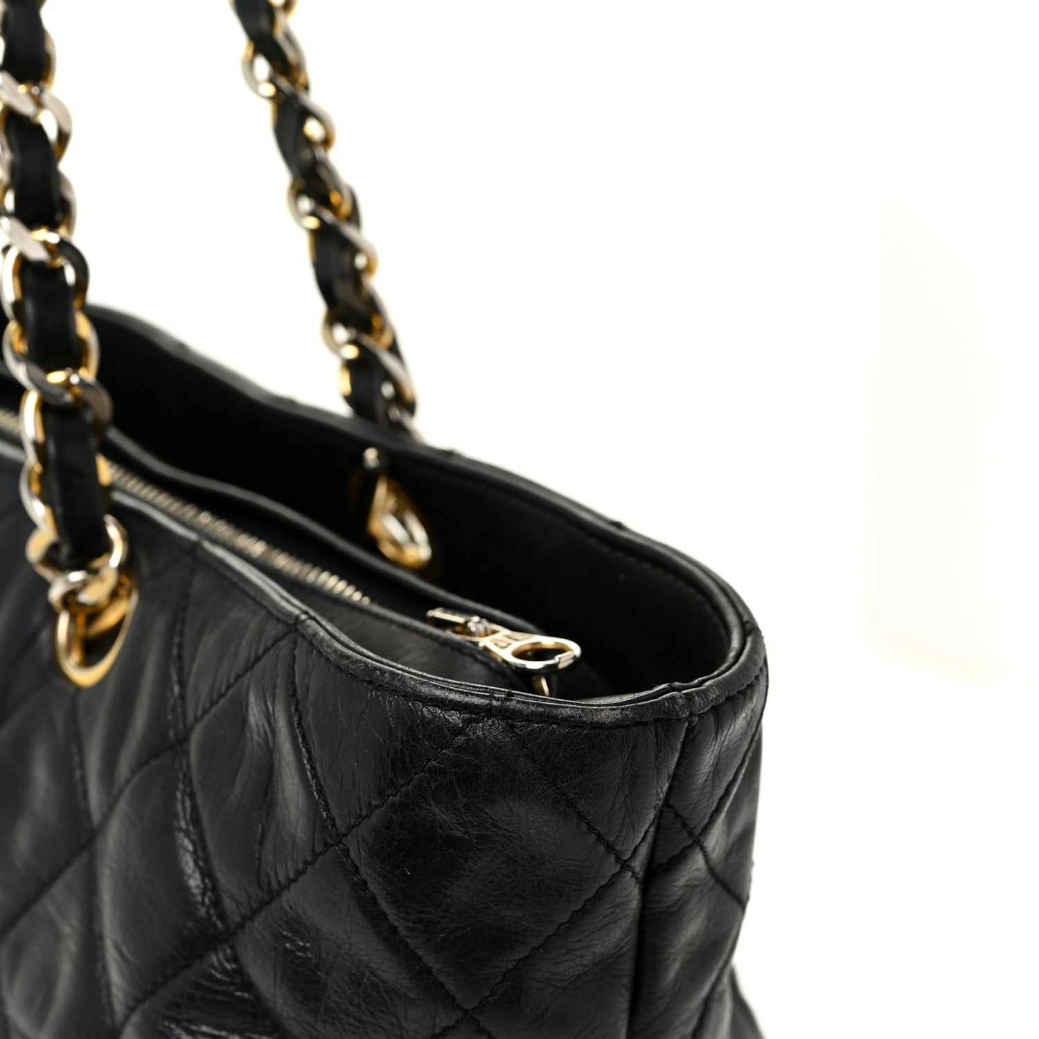 Chanel Lambskin Quilted Tote Black 17 of 30