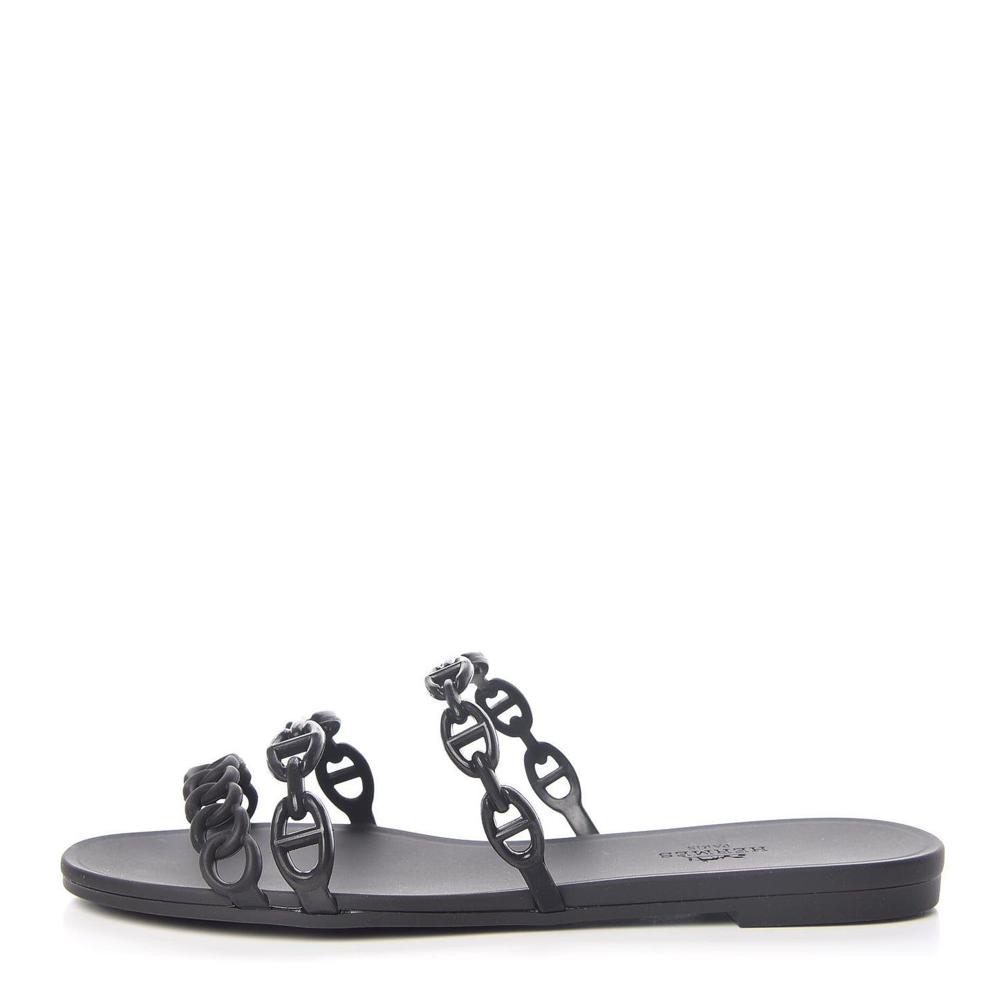 Rubber Chaine d'Ancre Rivage Sandals 37 Black