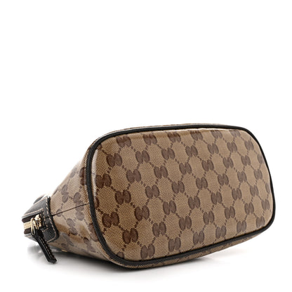 Gucci Crystal Monogram Dollar Calfskin Mini Dome Bag Beige Ebony Testa di Moro 4 of 11