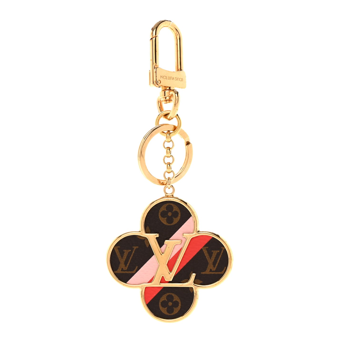 Metal Monogram Into The Flower Bag Charm Key