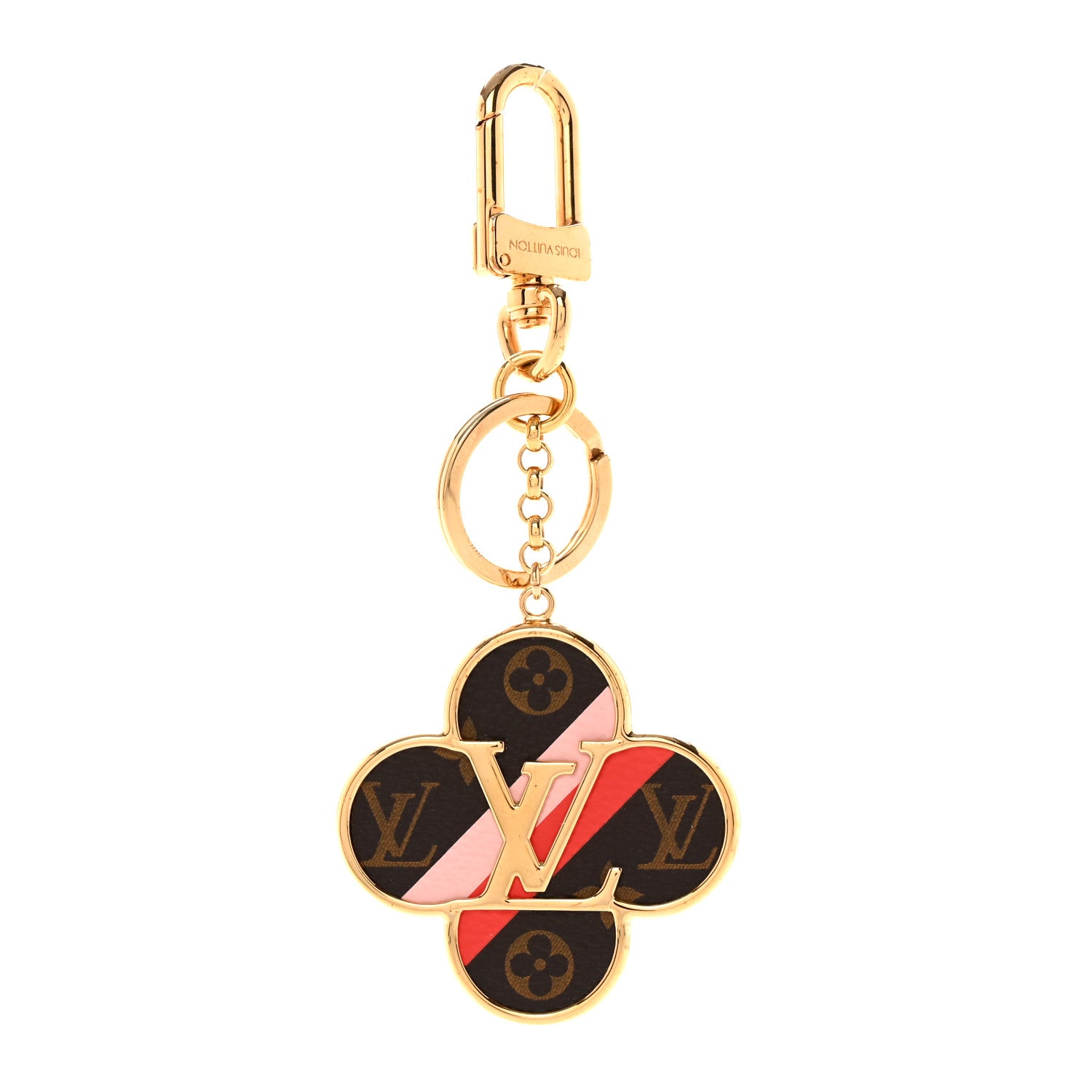 Louis Vuitton Metal Monogram Into The Flower Bag Charm Key 1 of 5