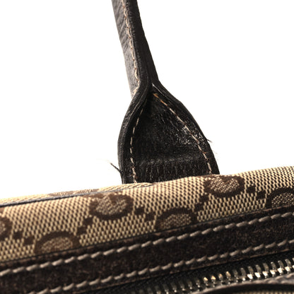 Gucci Monogram Small Princy Satchel Dark Brown 13 of 14