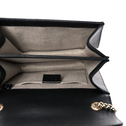 Gucci Dollar Calfskin Small Interlocking G Shoulder Bag Black 5 of 15