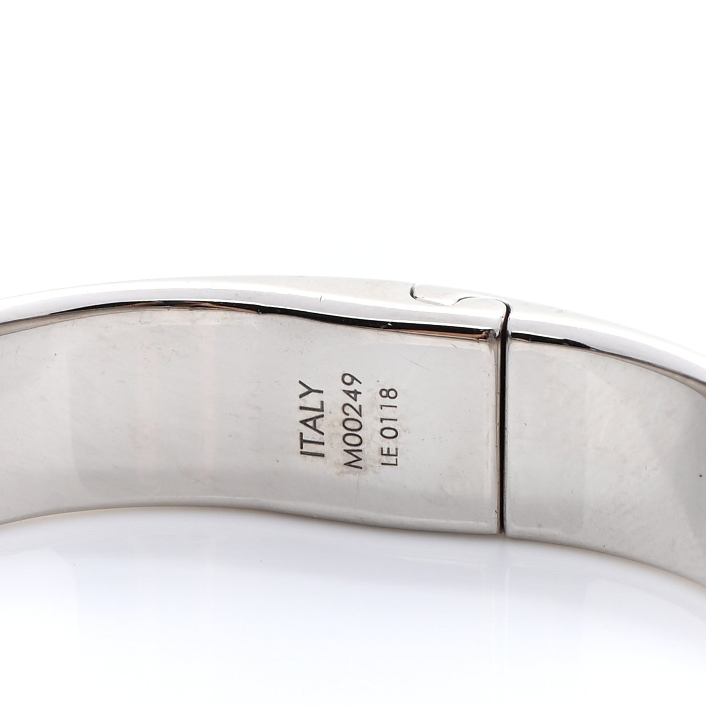 Brass Palladium Plated Nanogram Cuff S Silver