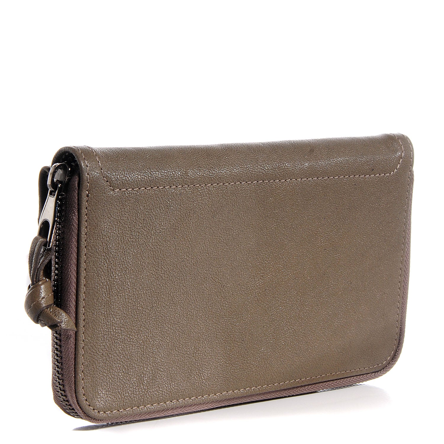 Proenza Schouler Lambskin PS1 Large Zip Around Wallet Smoke 3 of 7