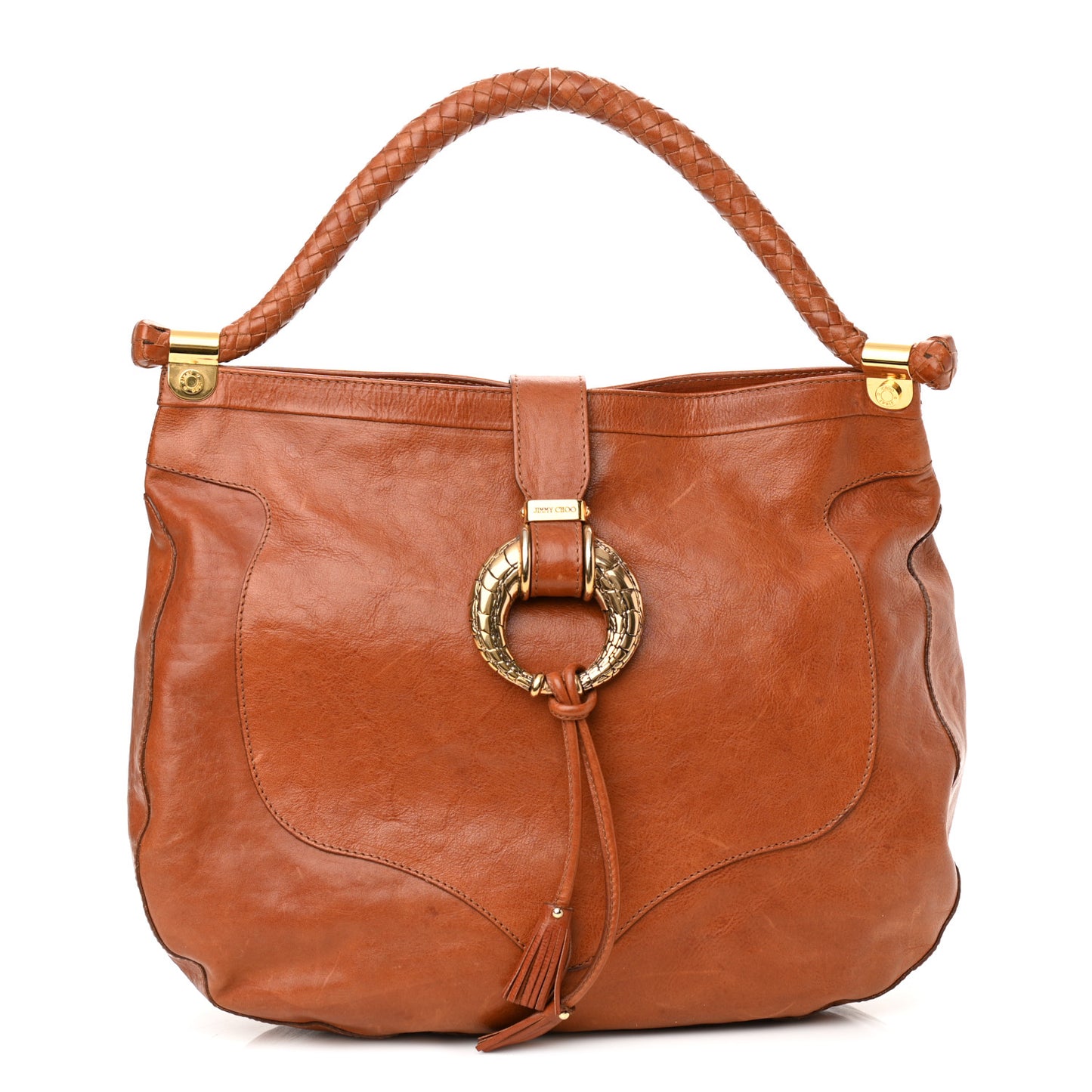 Calfskin Ruby Hobo Cognac