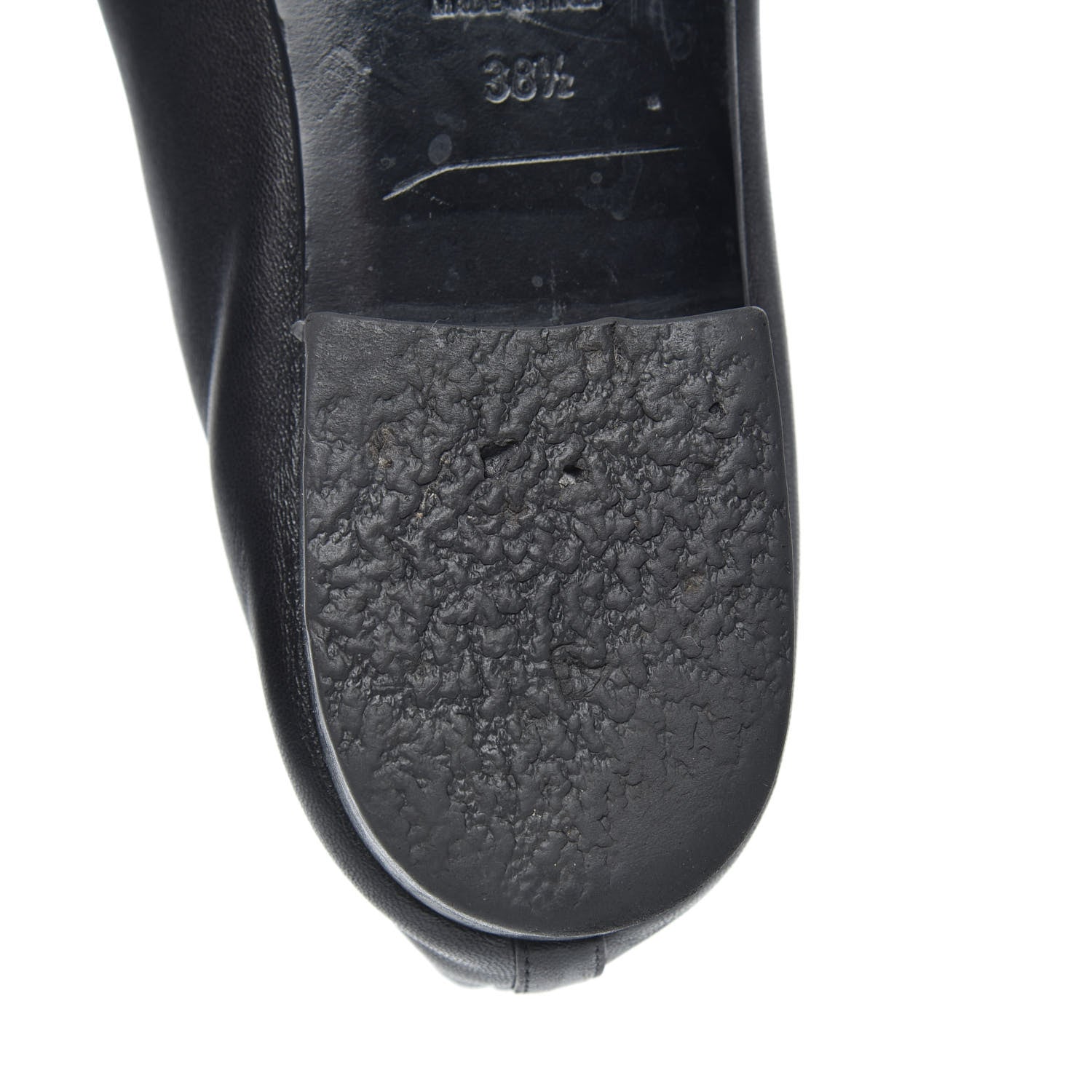 Chanel Lambskin Patent Cap Toe Ballerina Flats 38.5 Black 10 of 12