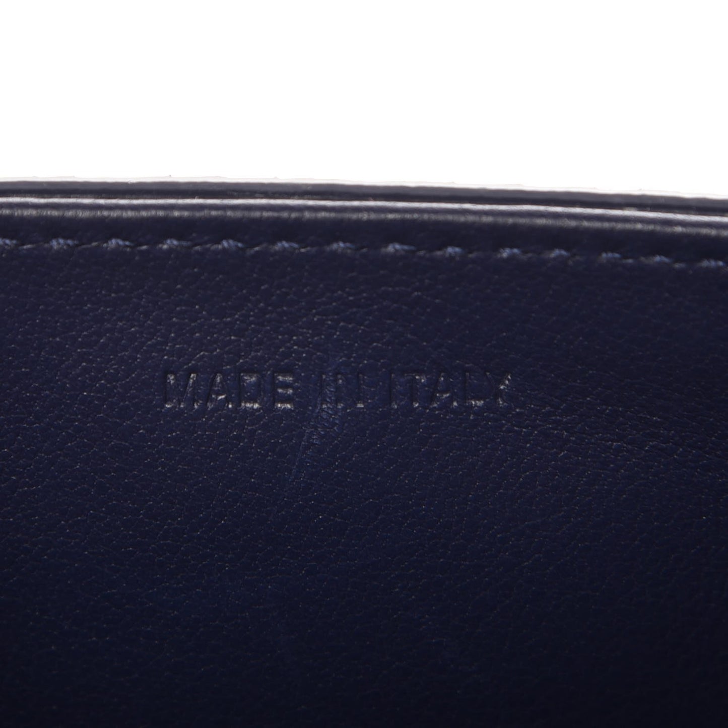 Grained Calfskin Mini Diorever Flap Blue Gris