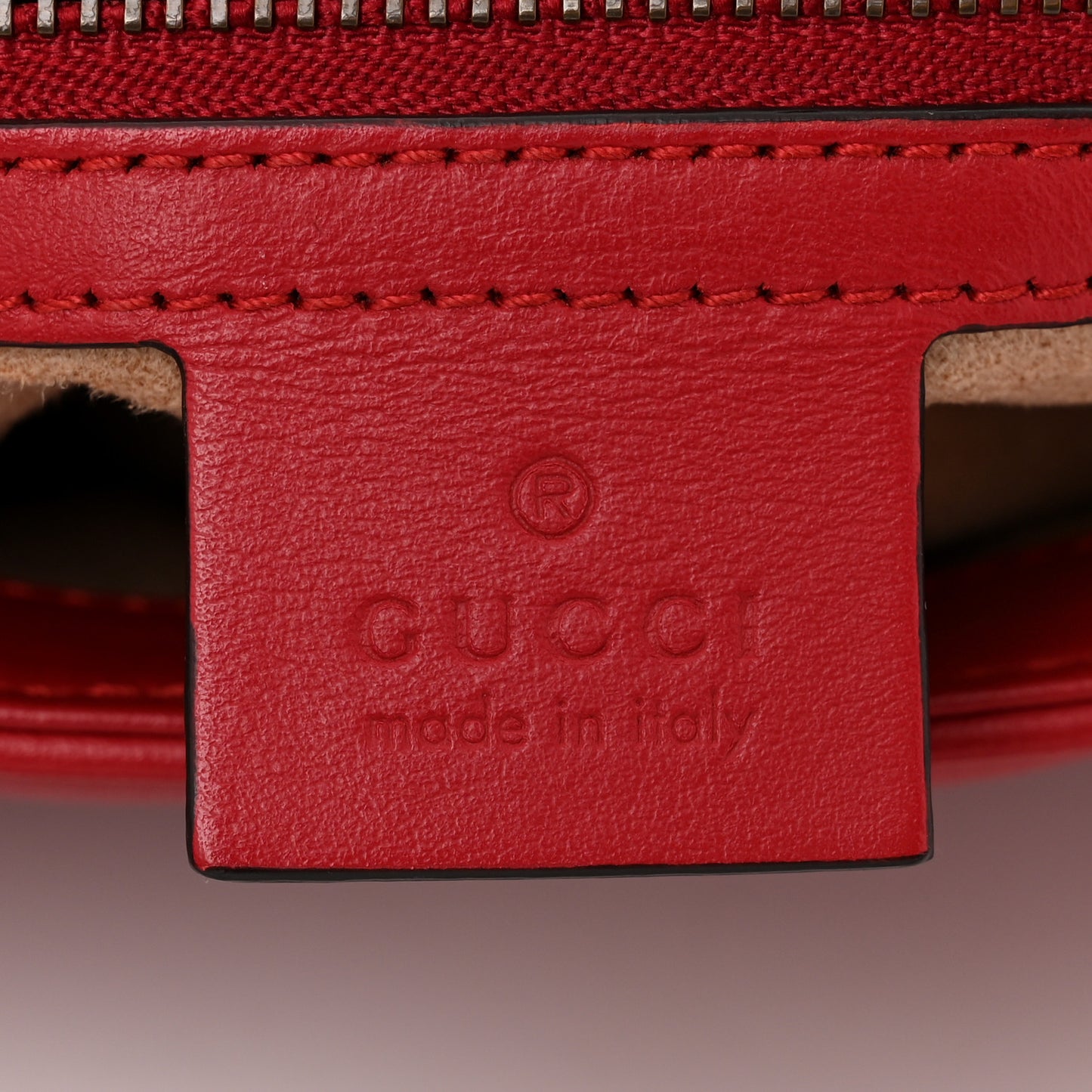 Calfskin Matelasse Small GG Marmont Shoulder Bag Hibiscus Red