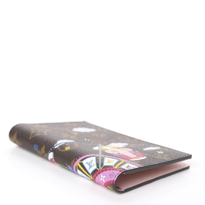 Louis Vuitton Monogram 2020 Christmas Animation Big Wheel Passport Cover Rose Ballerine 3 of 5