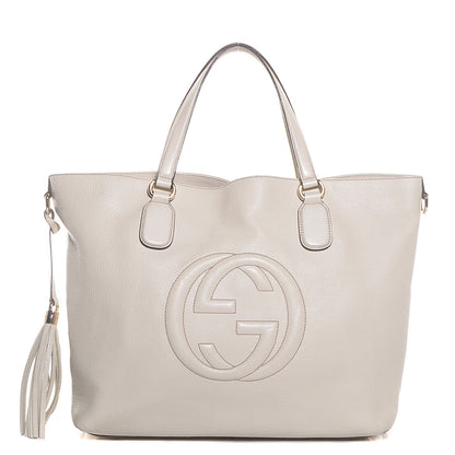 Gucci Cellarius Calfskin Large Soho Working Tote Off White 1 of 7