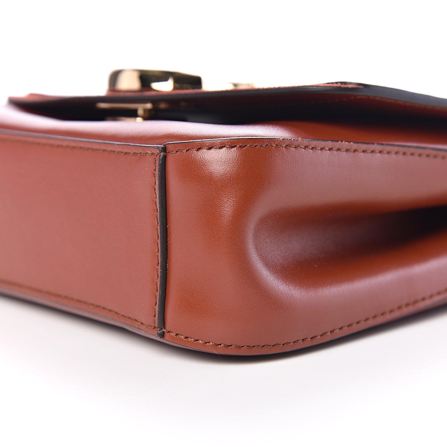 Chloe Calfskin Small C Double Carry Sepia Brown 8 of 10