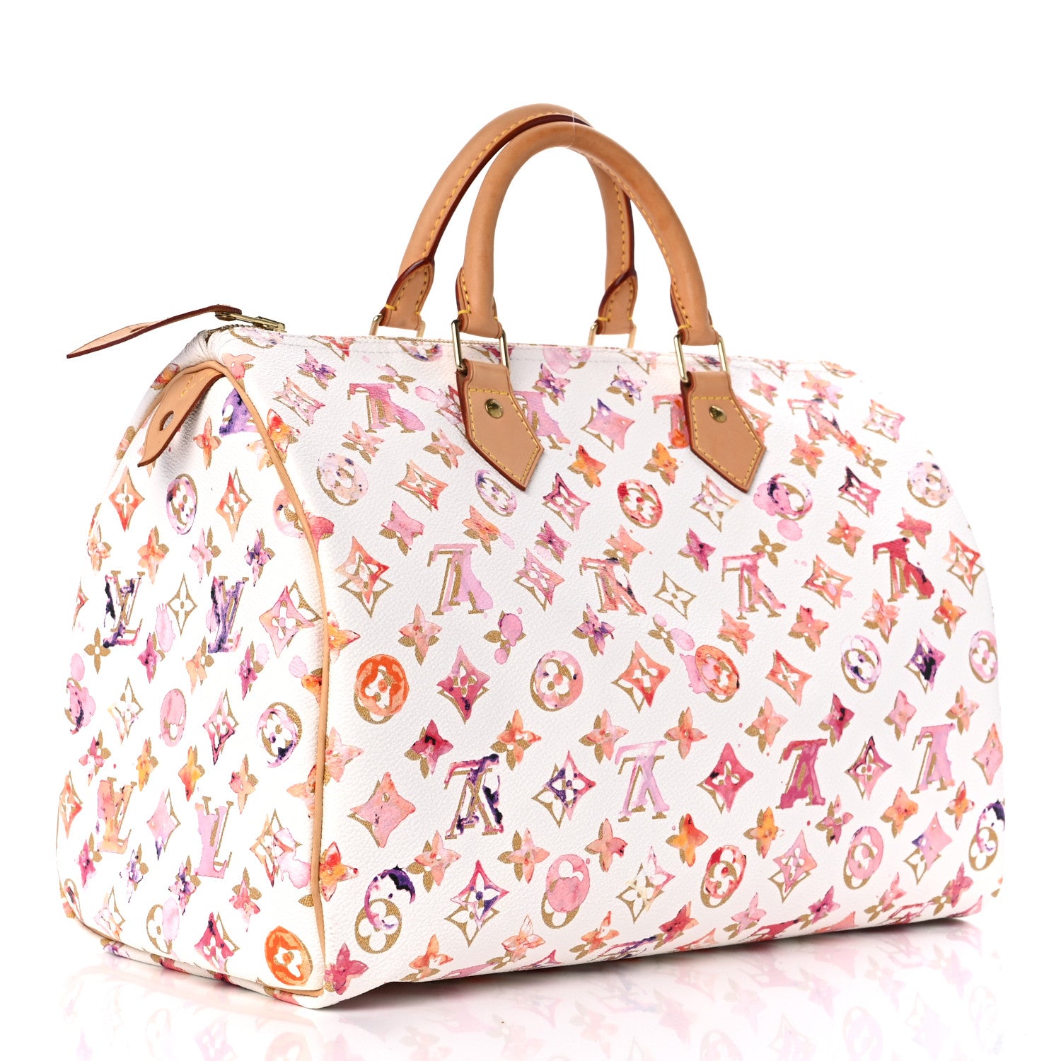 Louis Vuitton Watercolor Aquarelle Speedy 35 White 3 of 12