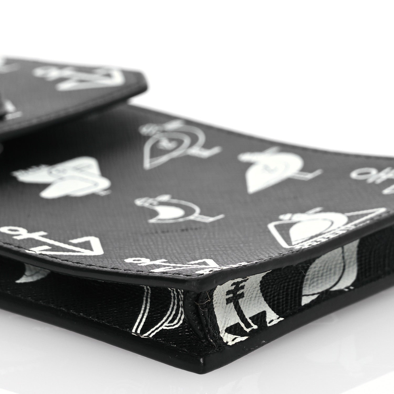 Prada Saffiano Seagull Smartphone Case Black 8 of 13