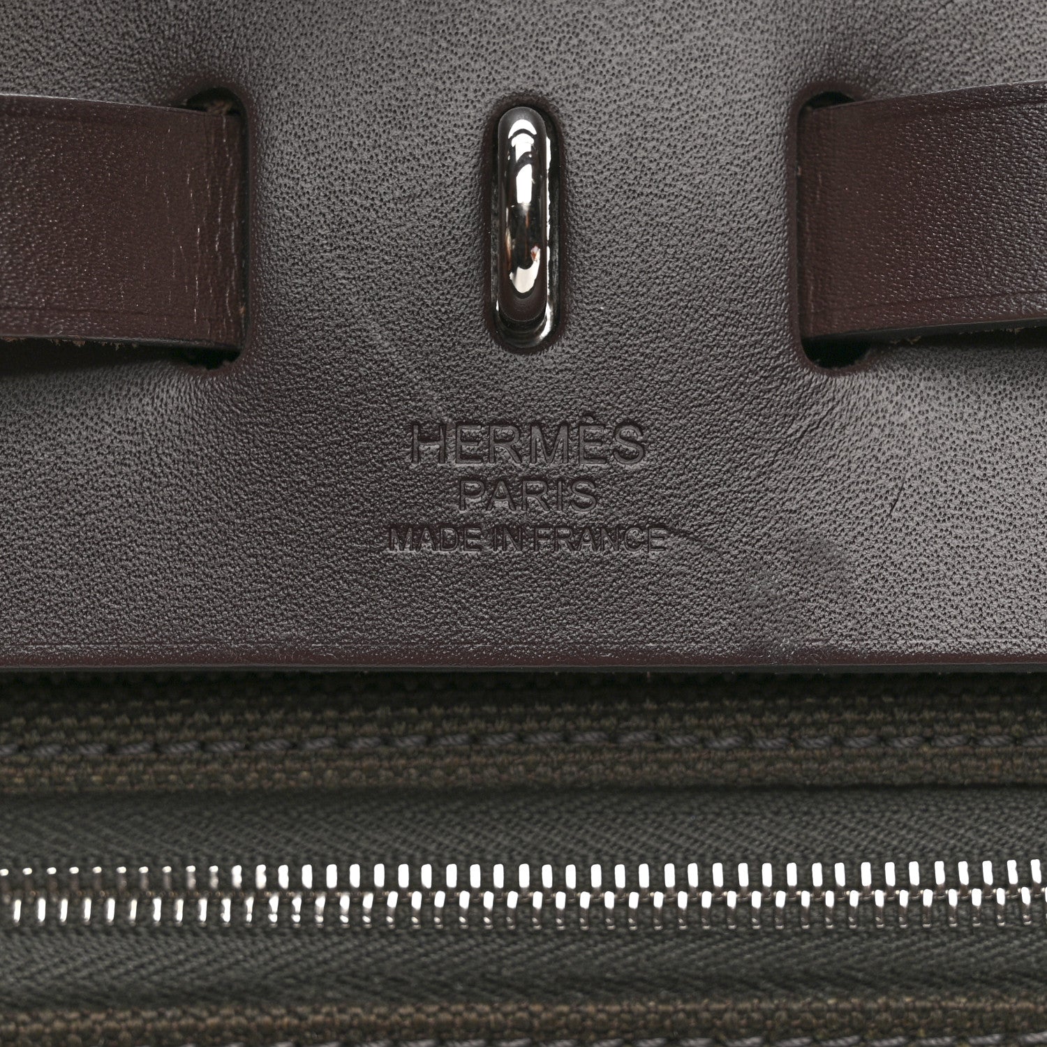 Hermes Vache Hunter Herbag Zip Retourne 31 PM Dark Bronze Ebene 7 of 15