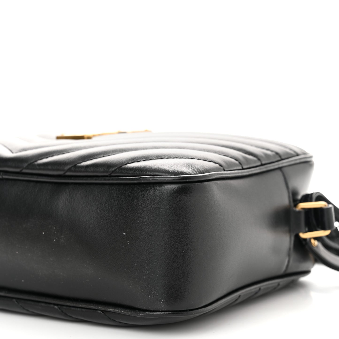 Calfskin Matelasse Monogram Lou Camera Bag Black