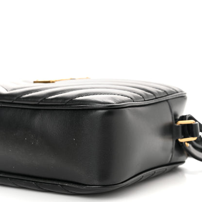 Saint Laurent Calfskin Matelasse Monogram Lou Camera Bag Black 10 of 11