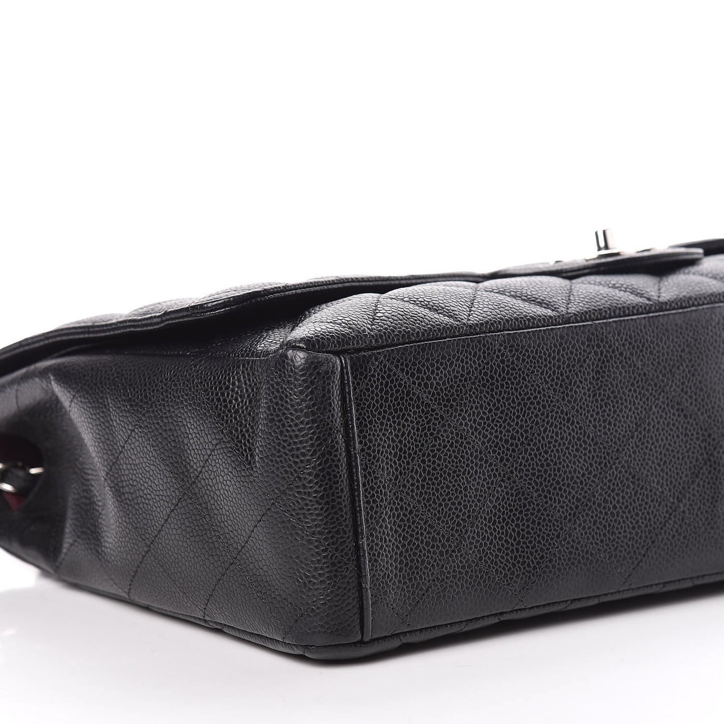 Caviar Quilted Maxi Double Flap Black