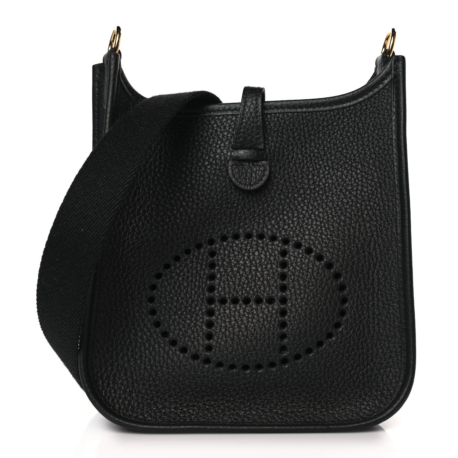 Hermes Taurillon Clemence Evelyne TPM Black 1 of 9