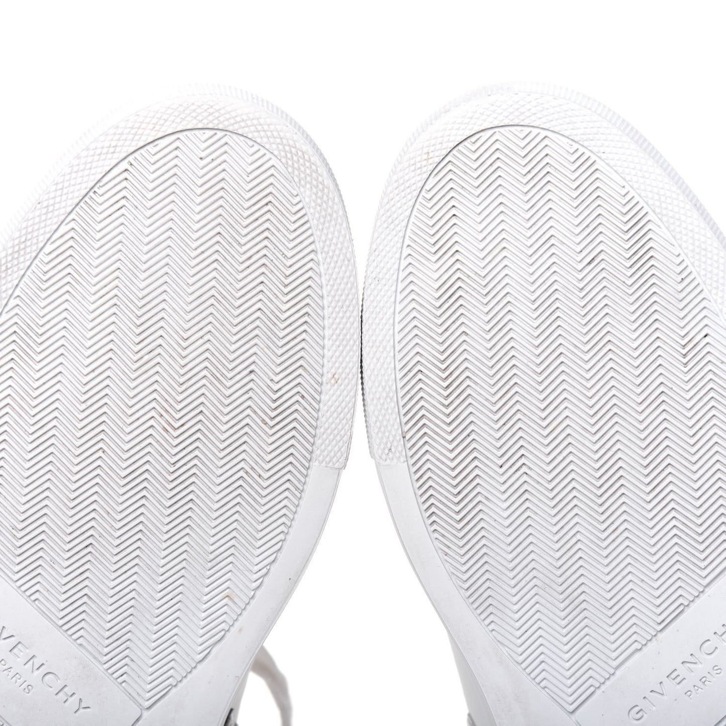 Calfskin Reverse Logo Womens Urban Street Sneakers 39.5 White Silver
