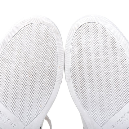 Givenchy Calfskin Reverse Logo Womens Urban Street Sneakers 39.5 White Silver 10 of 14