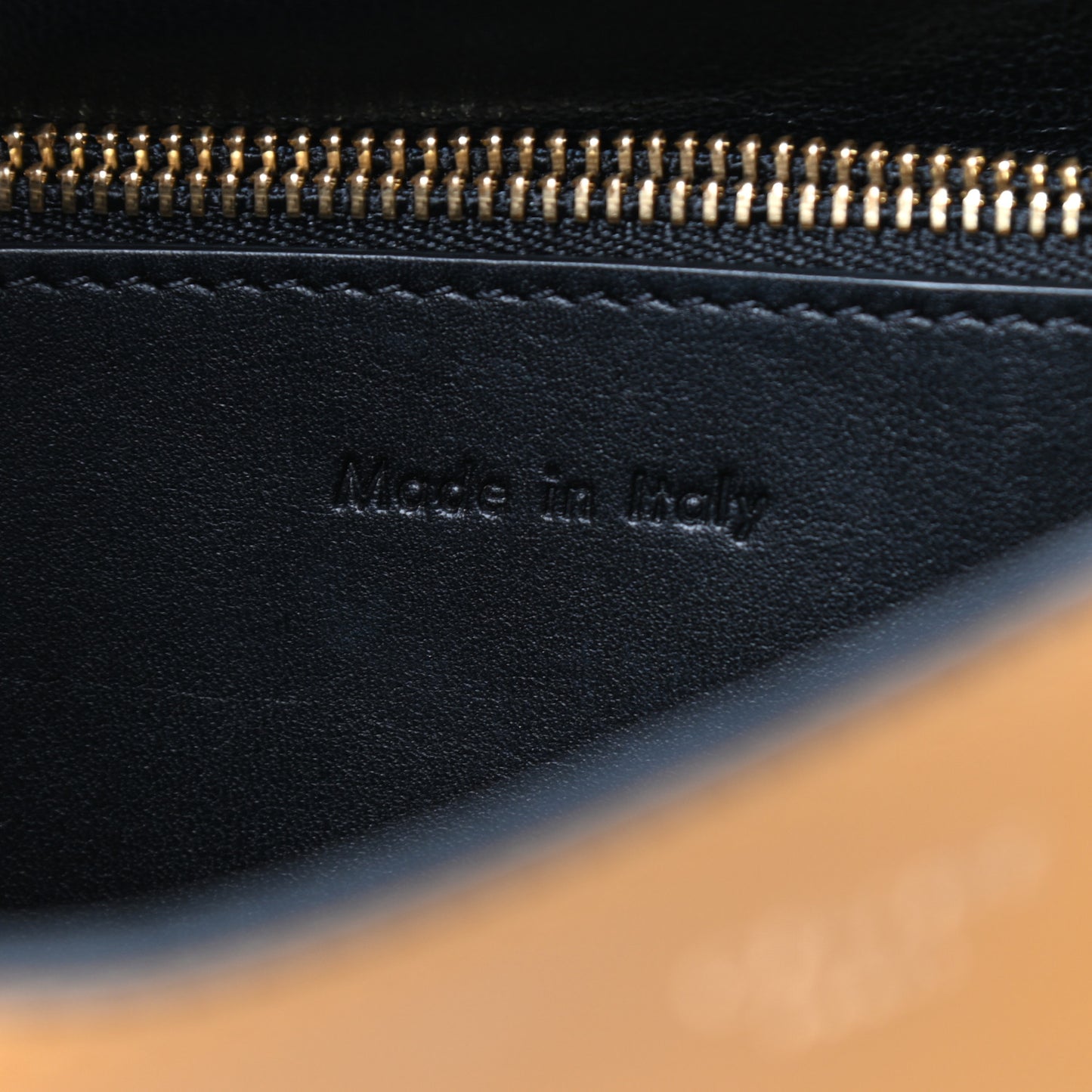 Smooth Calfskin Blade Flap Amber