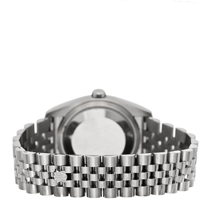 Rolex Stainless Steel 36mm Oyster Perpetual Datejust Watch White Roman 116200 3 of 5