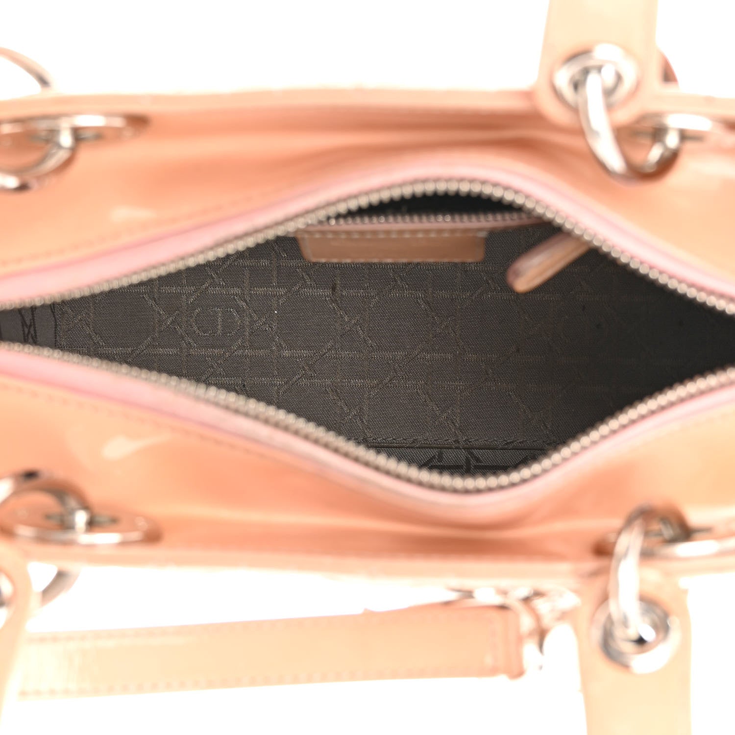Christian Dior Patent Cannage Medium Lady Dior Rose Clair 6 of 22