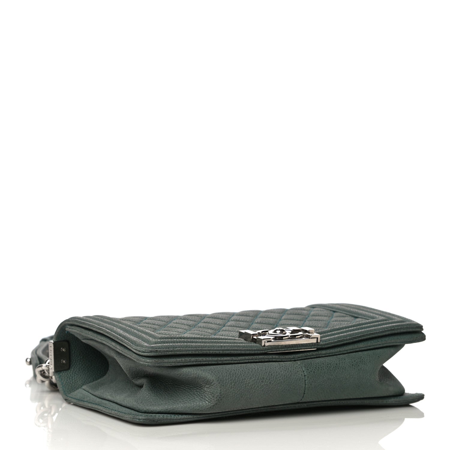 Chanel Iridescent Caviar Quilted Medium Boy Flap Green 3 of 21
