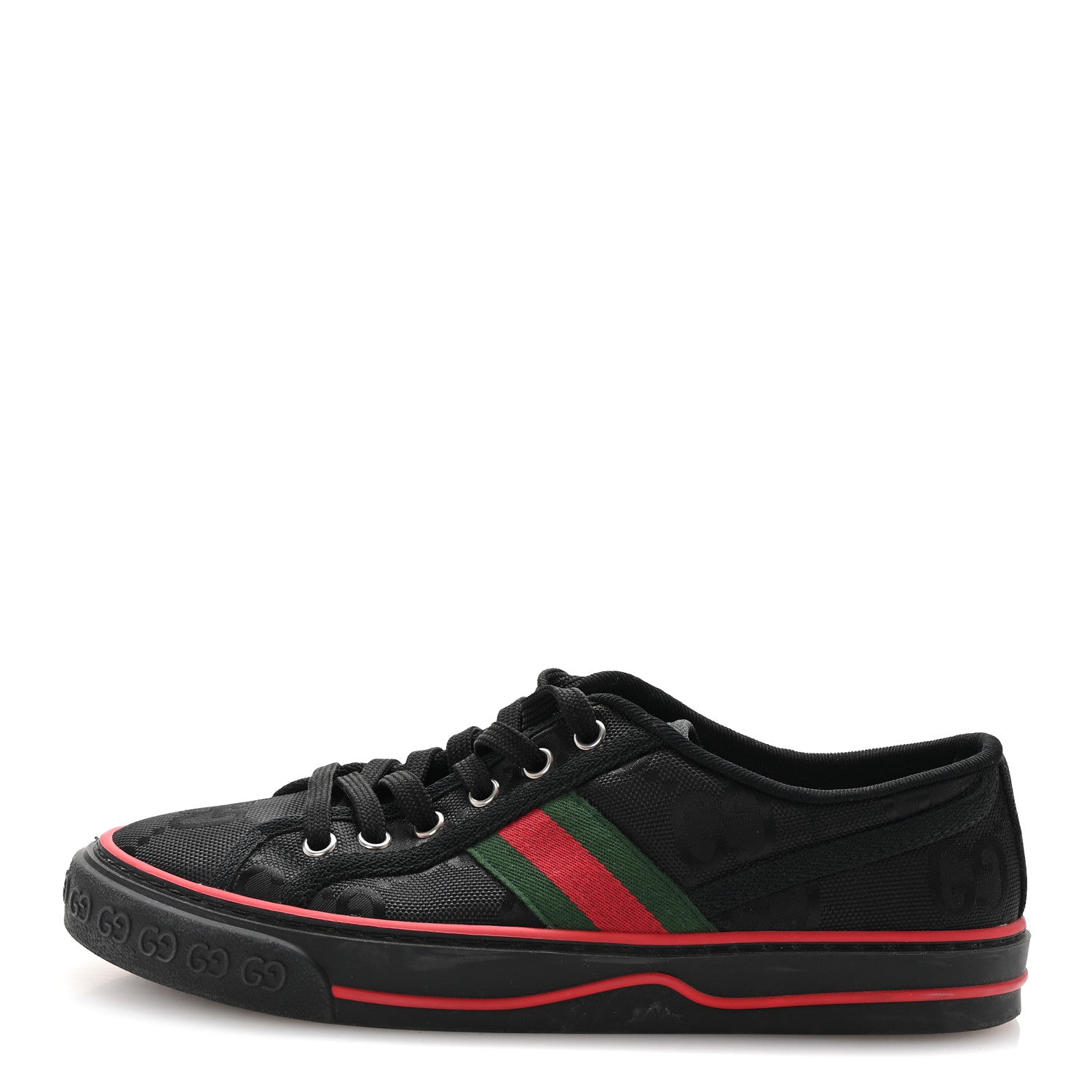 Gucci Econyl Nylon Web Monogram Off The Grid Womens 1977 Tennis Sneakers 38.5 Black 2 of 18