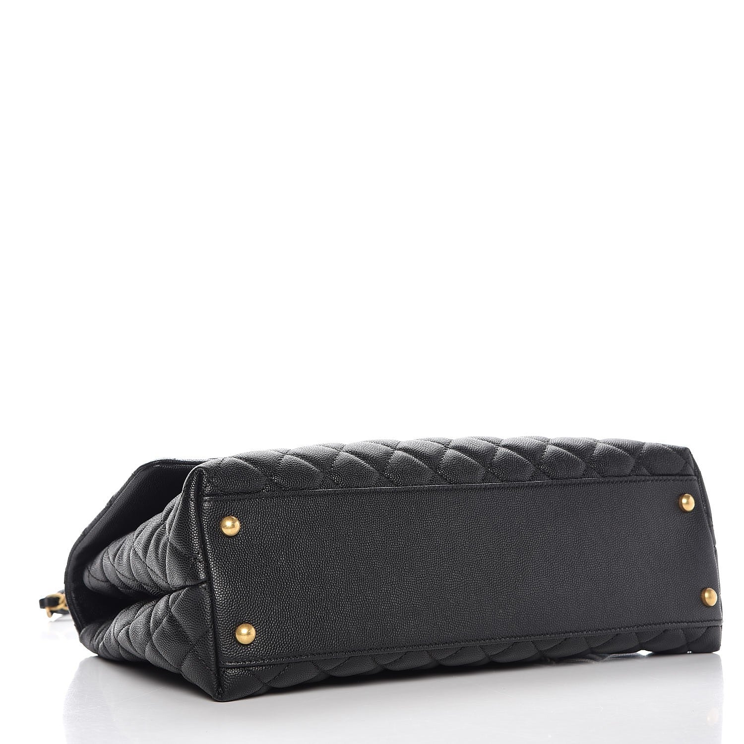 Chanel Caviar Quilted Medium Coco Handle Flap Black 4 of 7
