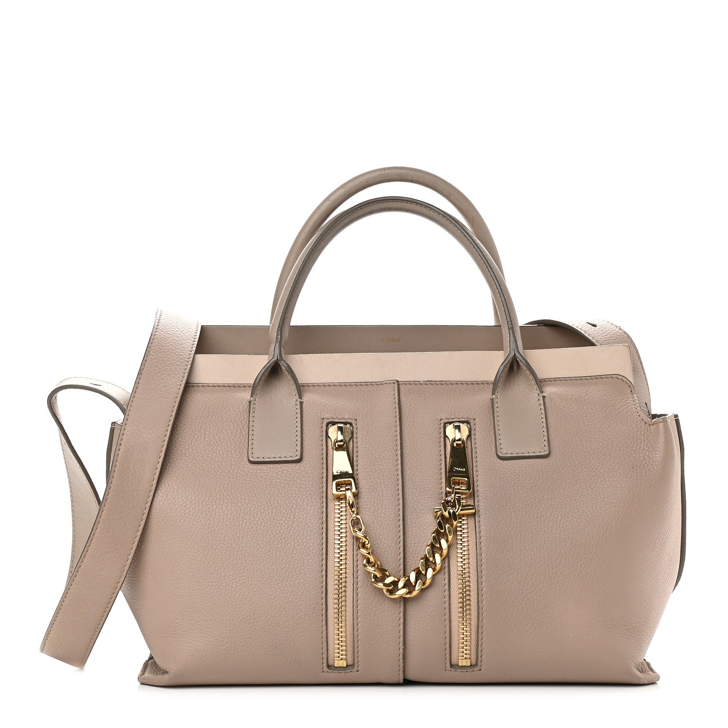 Chloe Grained Calfskin Small Cate Satchel Blush 1 of 10