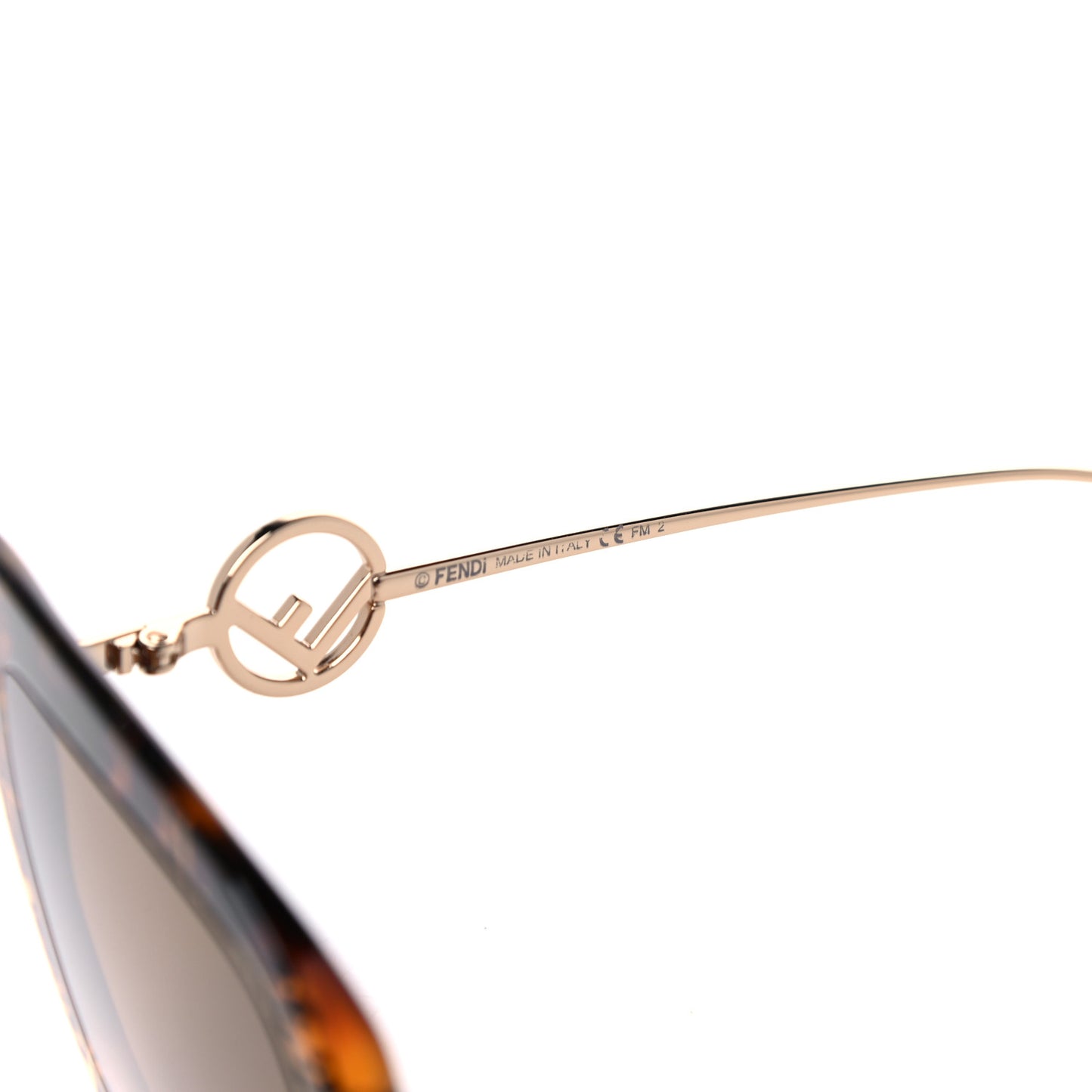 Acetate Metal F is Fendi FF Square Cat Eye Sunglasses FF 0424/F/S Havana