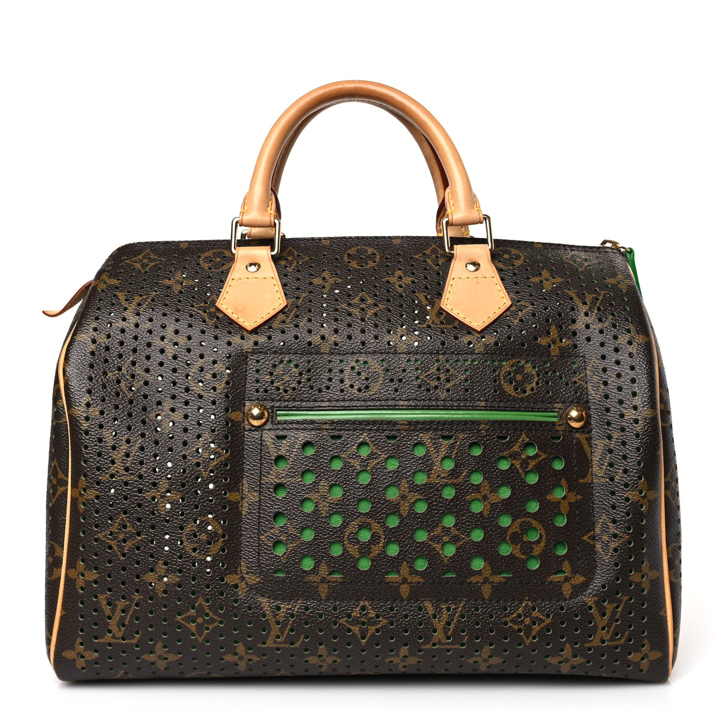 Monogram Perforated Speedy 30 Green
