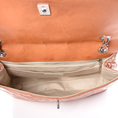 Chanel Vinyl Quilted In the Business Flap Bag Orange 7 of 13