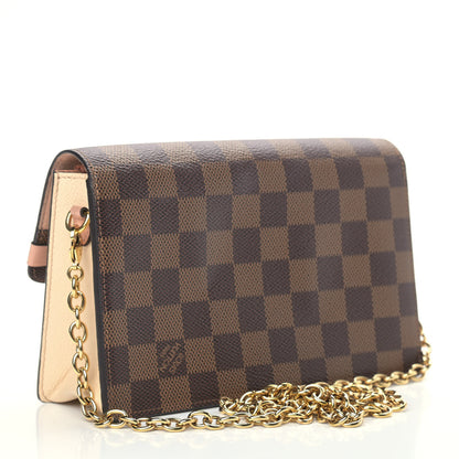 Louis Vuitton Damier Ebene Vavin Chain Wallet Creme 3 of 10