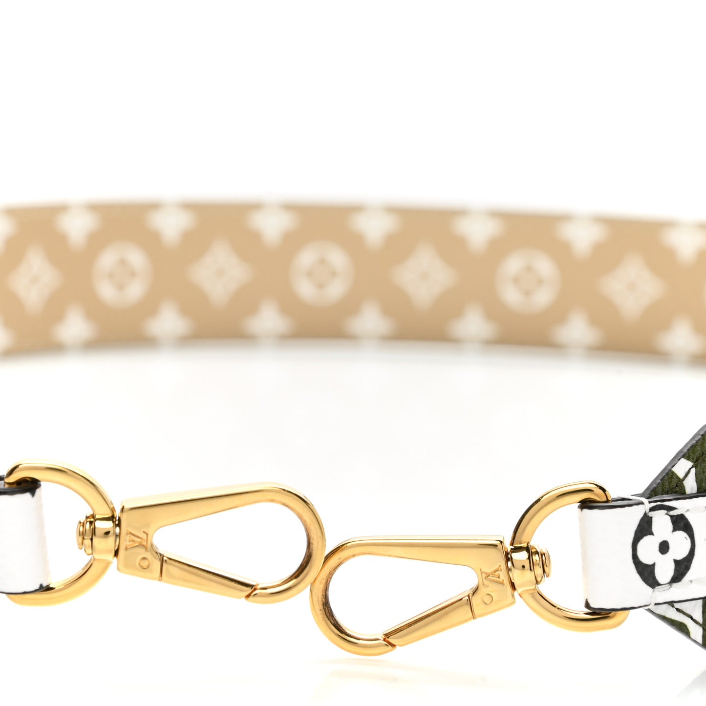 Monogram Giant Bandouliere Shoulder Strap Kaki