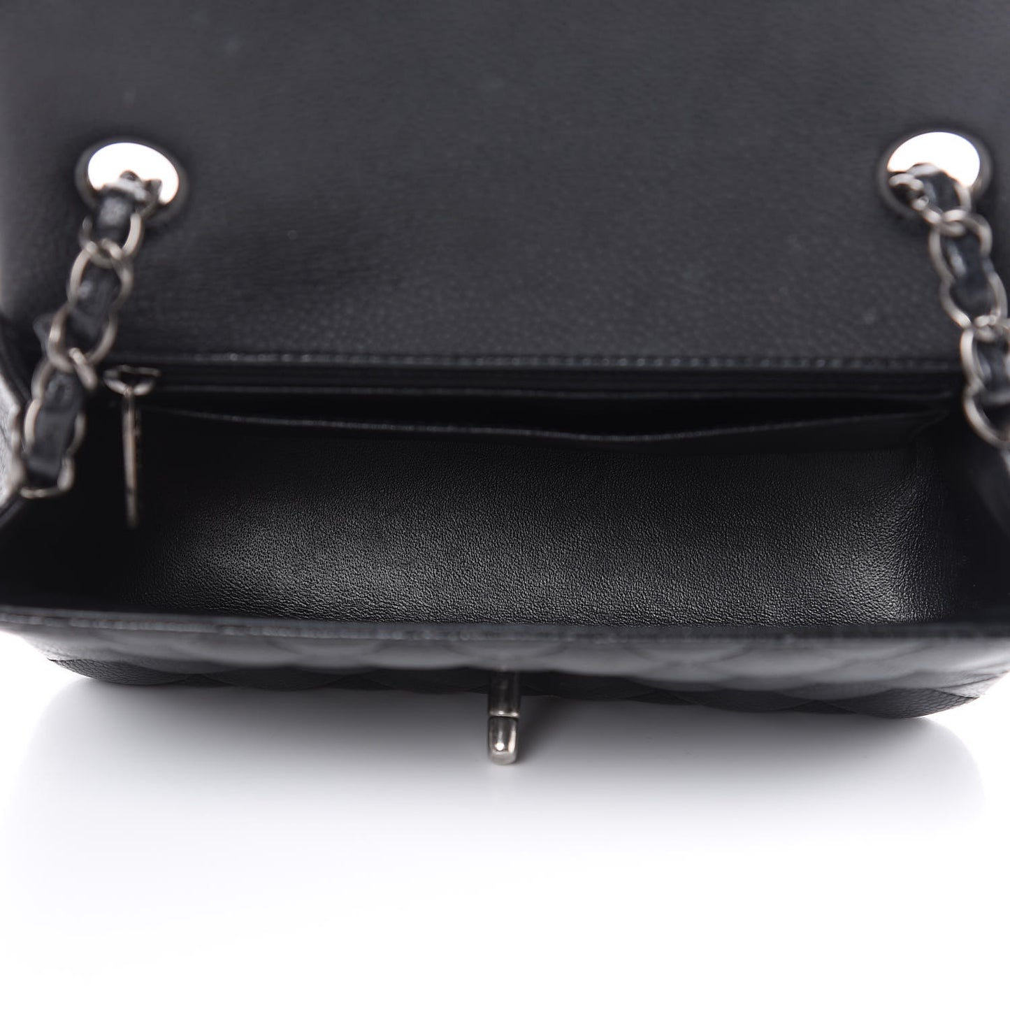 Caviar Quilted Mini Rectangular Flap Black