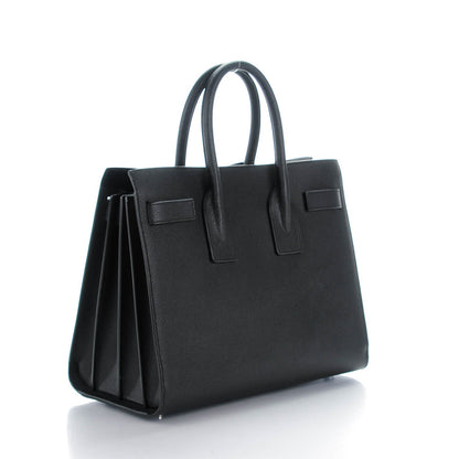 Saint Laurent Grained Calfskin Small Sac De Jour Black 3 of 7
