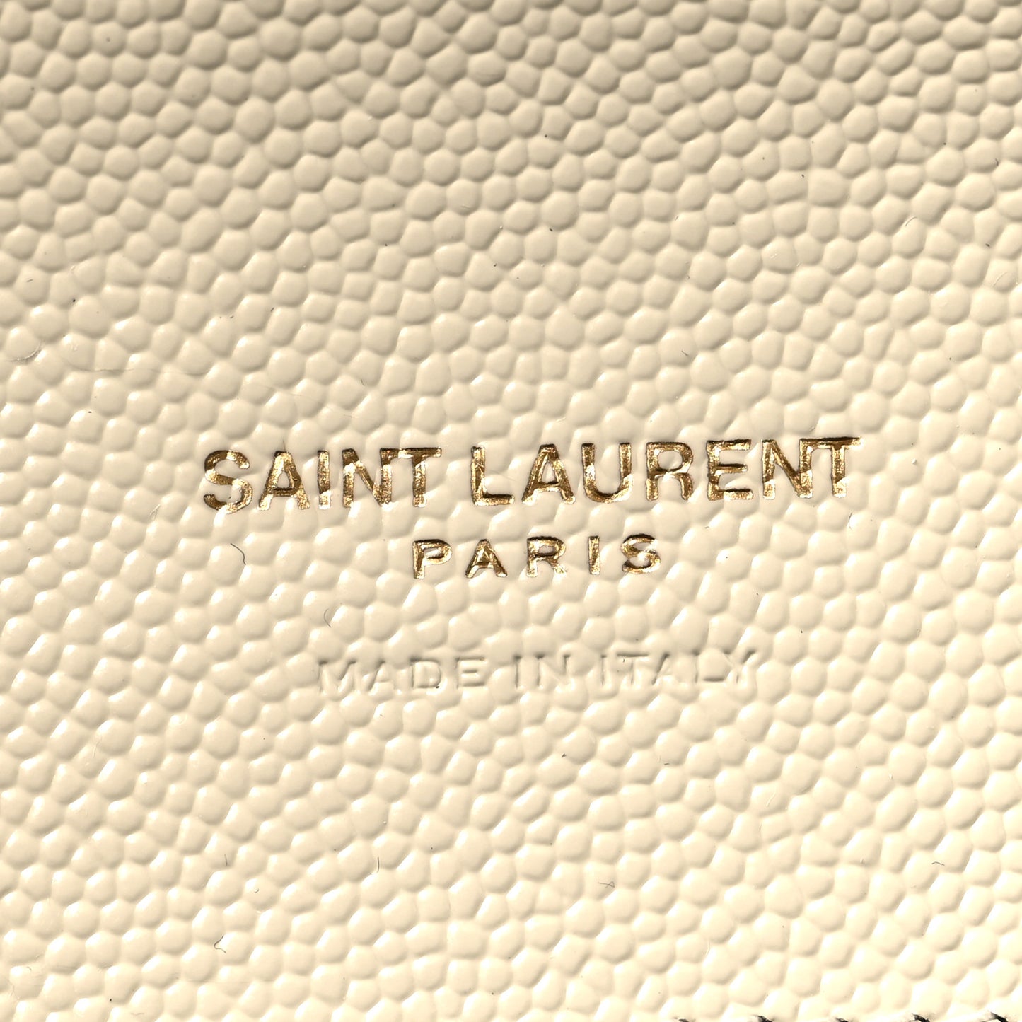 Grain De Poudre Matelasse Chevron Cassandre Envelope Chain Wallet Crema Soft